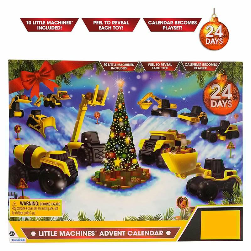 24denní adventní kalendář s stavebním autíčkem