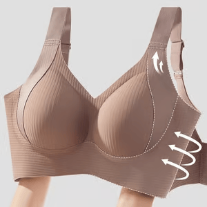 Gerippter Push-up-BH für Frauen, verstellbar, kabellos