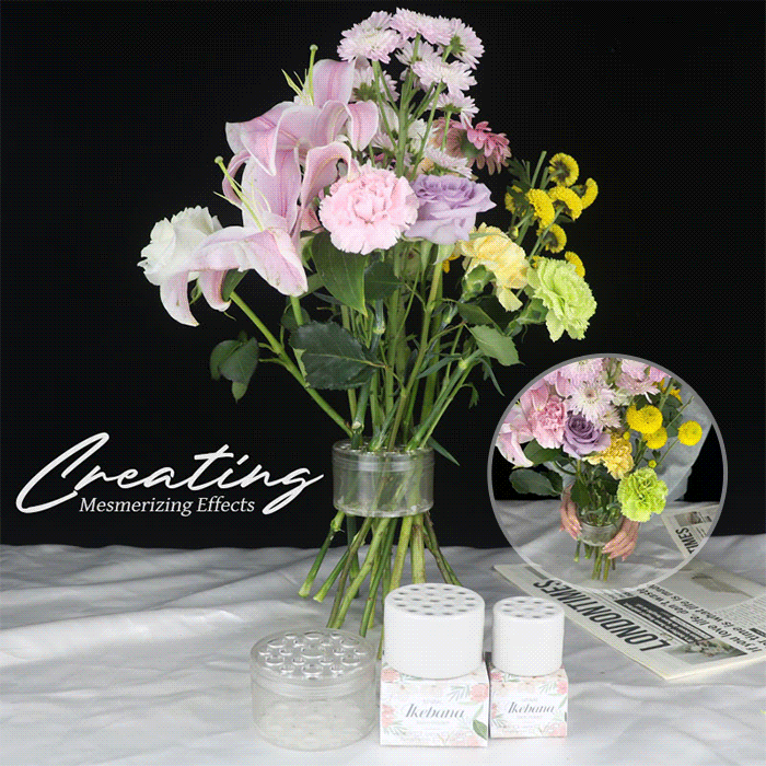 Spiralförmiger Ikebana-Stängelhalter® - verbessertes Modell