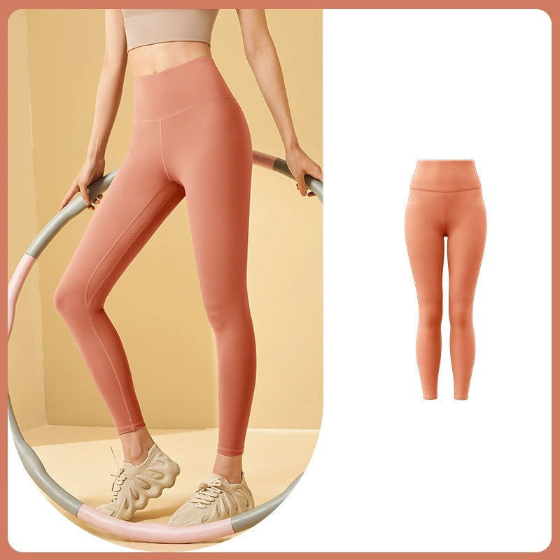 Bauchfreie Workout-Leggings mit hoher Taille