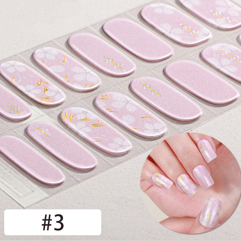 Halbgehärtete Nagelaufkleber