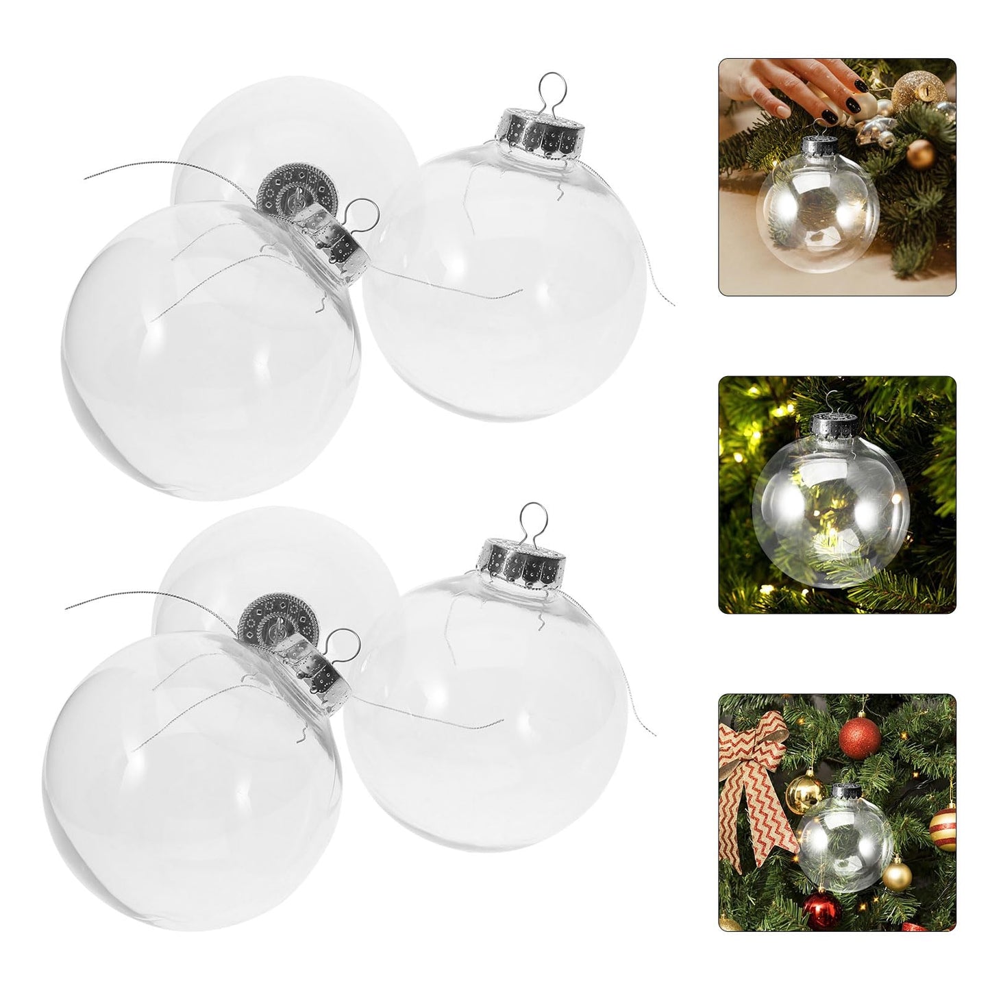 🎄 Clear Christmas Ornament Balls