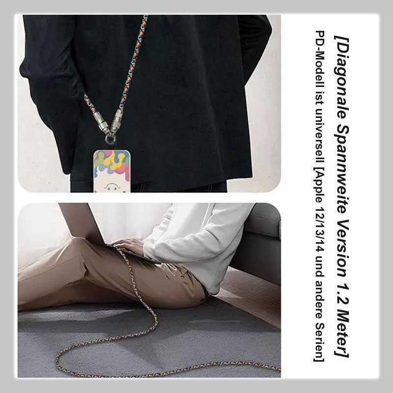 Tragbare Lanyard-Datenleitung, jederzeit schnelles Aufladen! Und das Handy geht nie wieder verloren!