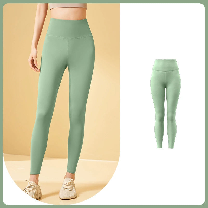 Bauchfreie Workout-Leggings mit hoher Taille
