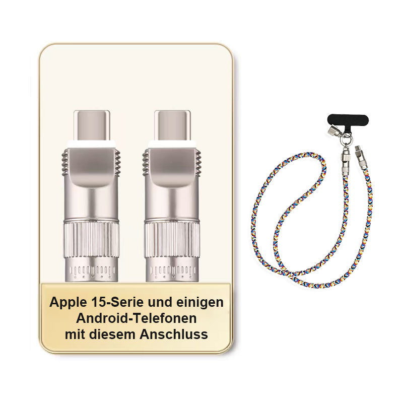 Tragbare Lanyard-Datenleitung, jederzeit schnelles Aufladen! Und das Handy geht nie wieder verloren!