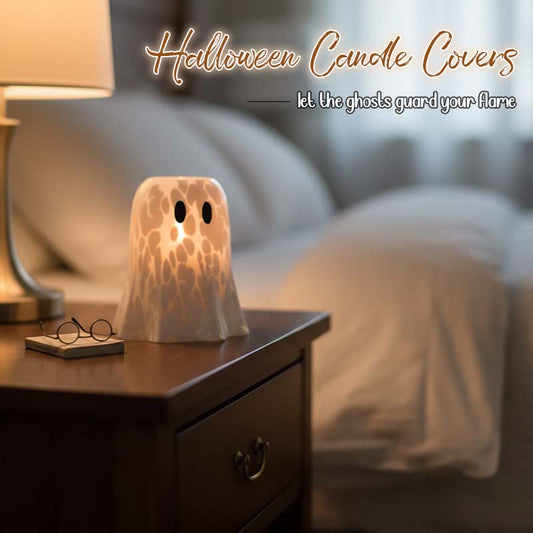 Halloweenské svíčkové kryty