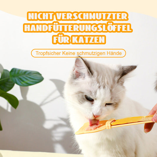 Nicht Verschmutzter Handfütterungslöffel Für Katzen