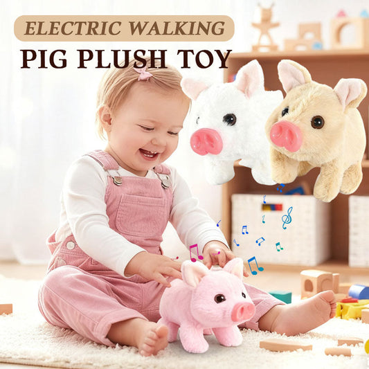 Elektrická plyšová hračka Walking Pig