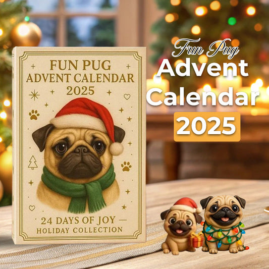 🐾🎄 Zábavný adventní kalendář s mopslíky 2025