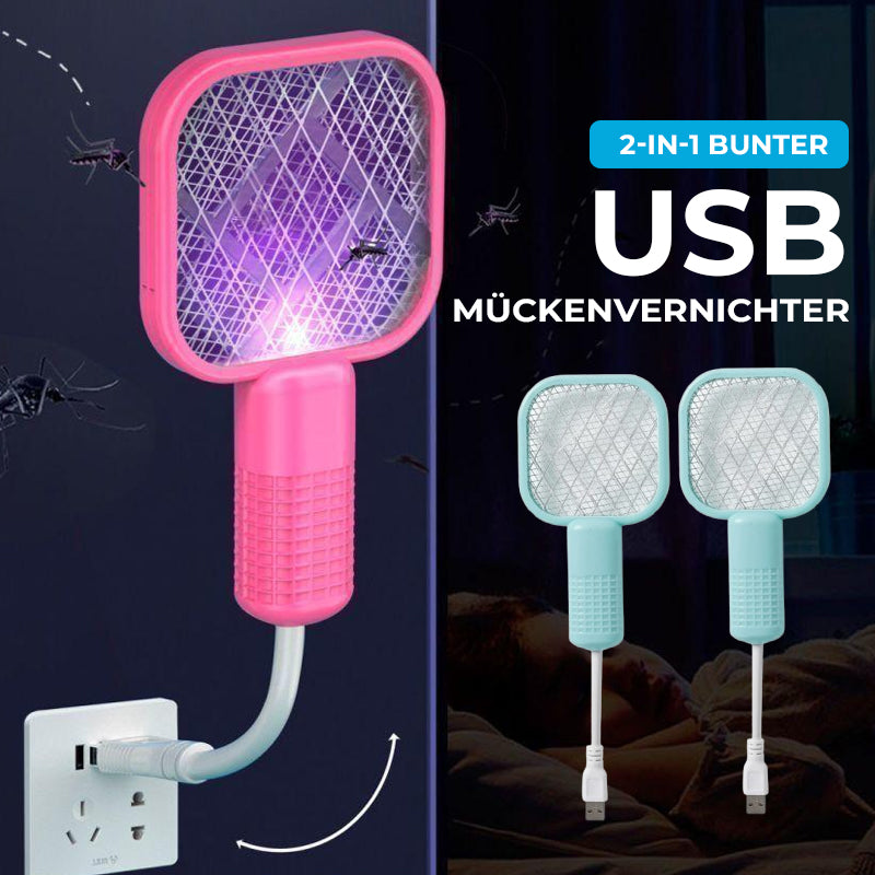 Bunter USB-Mückenflieger 2-in-1 🦟⚡