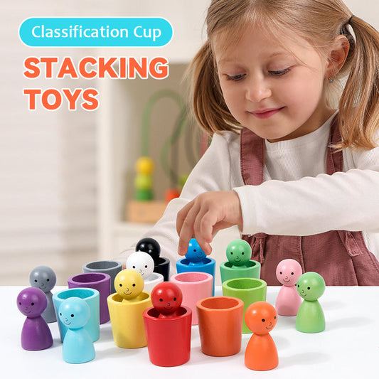 Kinder Farbe Klassifizierung Cup Stacking Intellectual Spielzeug
