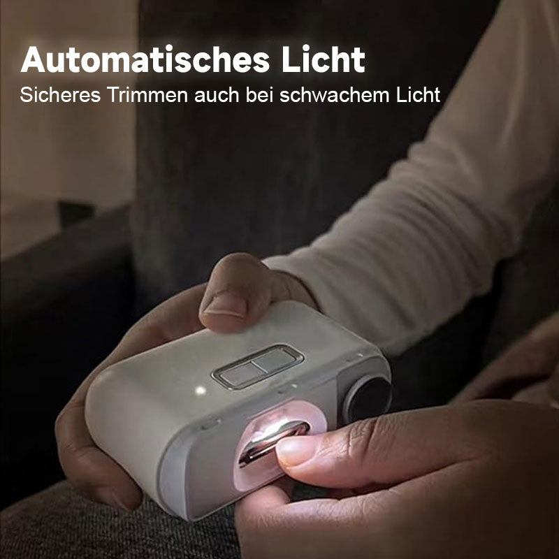 2-in-1 elektrischer Nagelpfleger zum Schneiden und Polieren.