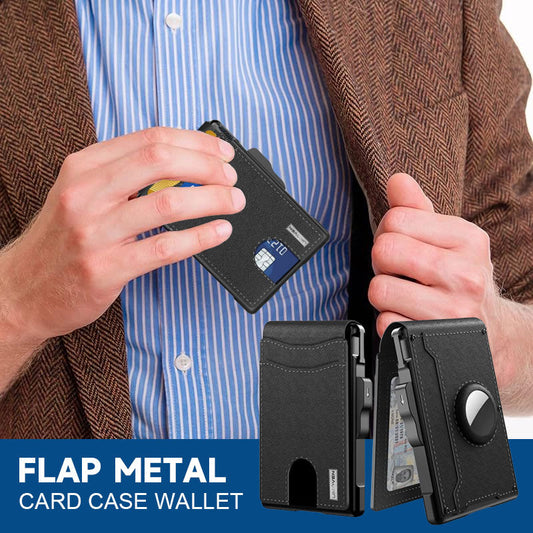 Klappe Metall Kartenetui Brieftasche
