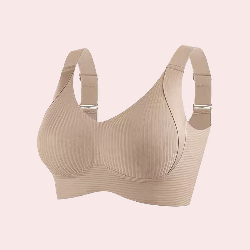 Gerippter Push-up-BH für Frauen, verstellbar, kabellos