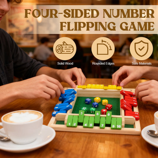 Čtyřstranná hra s převracením čísel🔥Vánoční výprodej 49 % sleva🎄