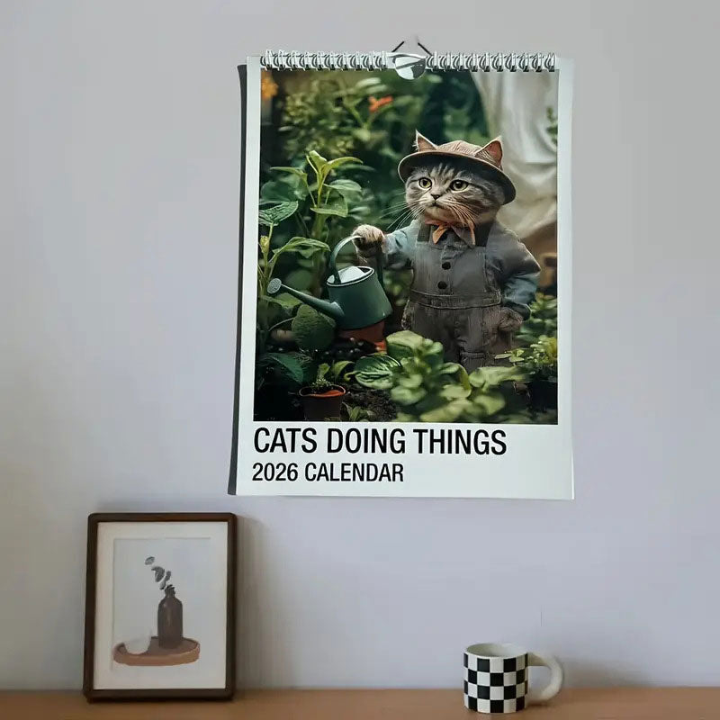 🔥Vánoční výprodej 49 % sleva🎄Kočka Kalendář 2026