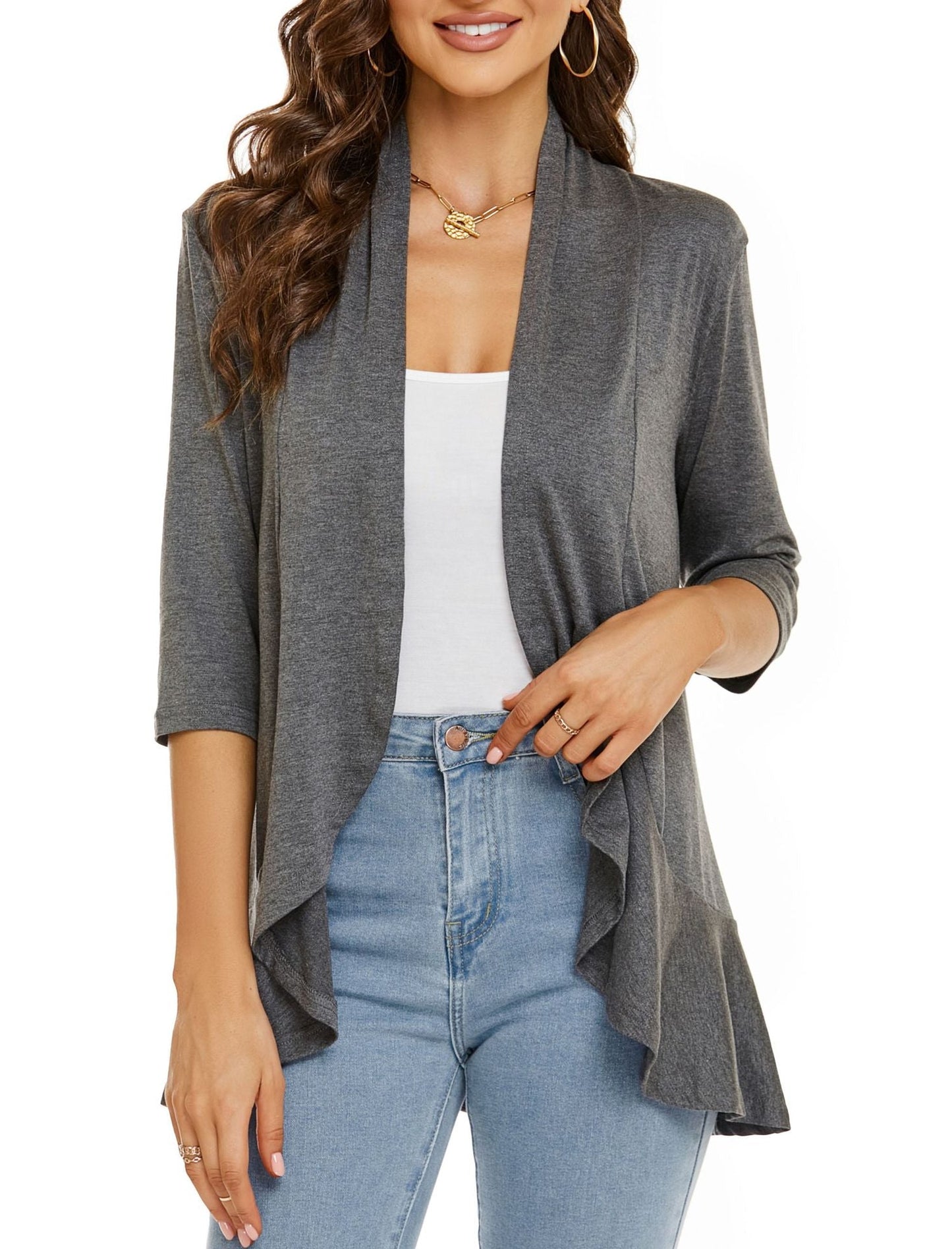 Legere, leichte Cardigans mit offener Vorderseite für Damen