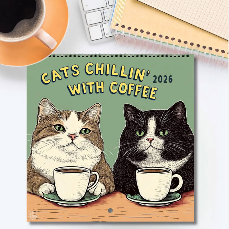 🔥Vánoční výprodej 49 % sleva🎄Kočka Kalendář 2026