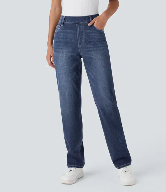 Elastische & bequeme Hose mit hoher Taille