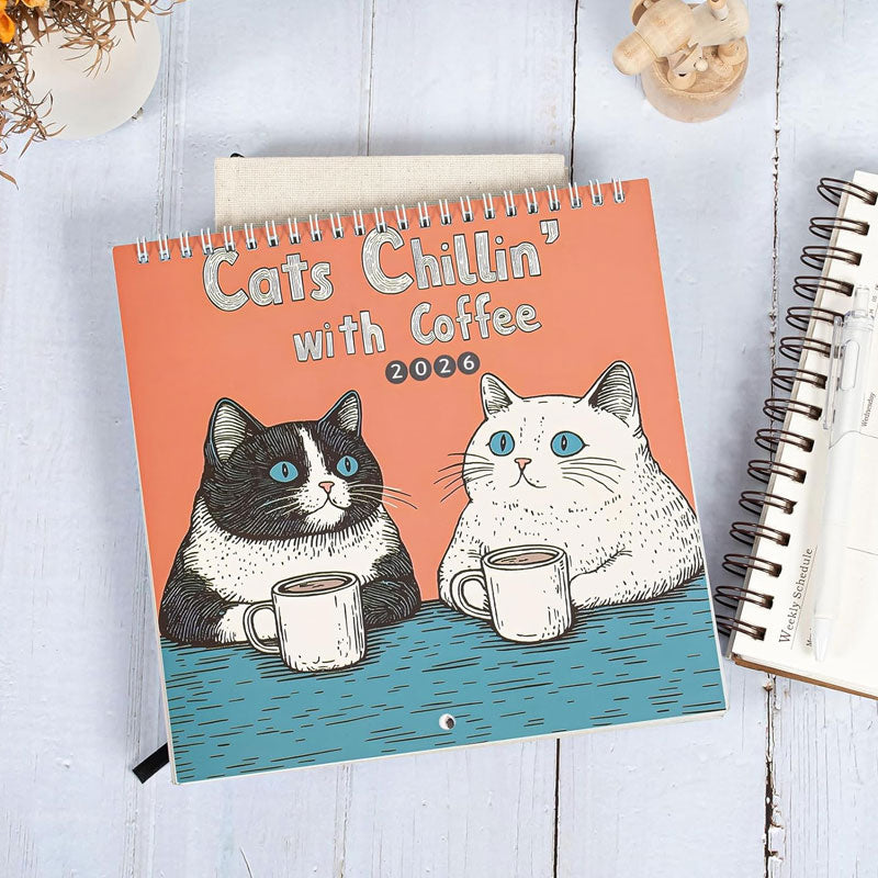 🔥Vánoční výprodej 49 % sleva🎄Kočka Kalendář 2026