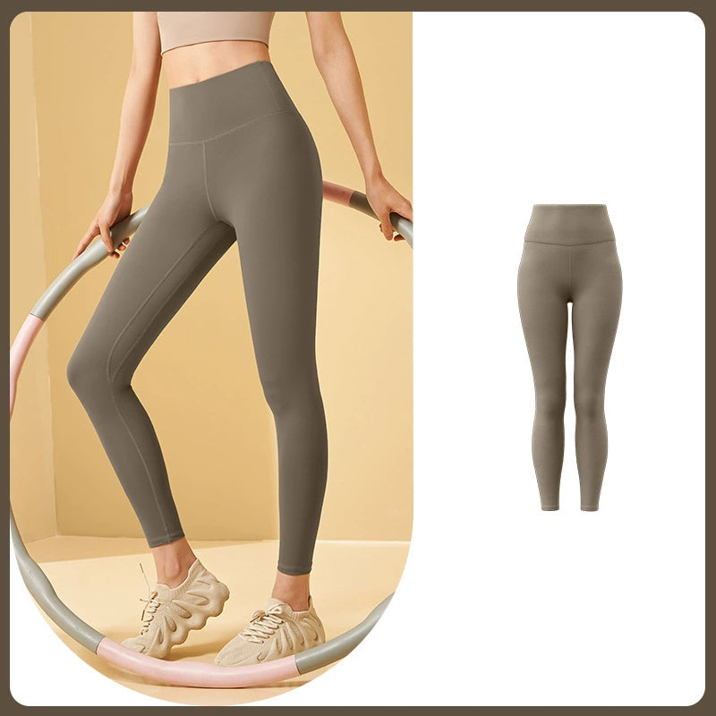 Bauchfreie Workout-Leggings mit hoher Taille