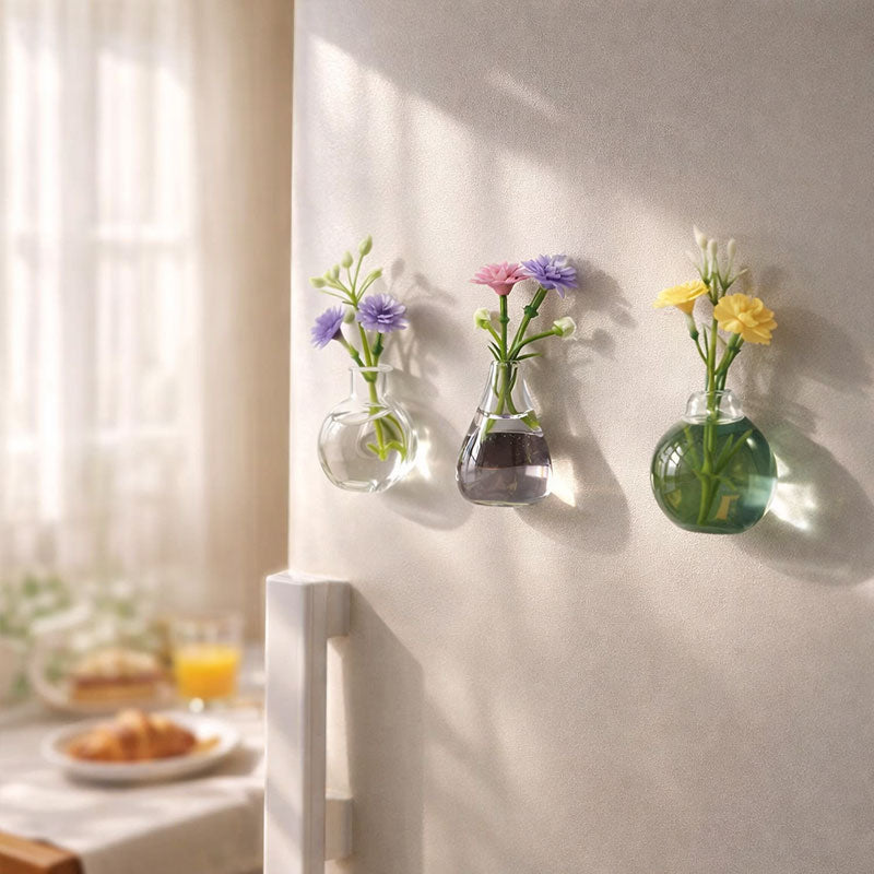 🌸 Mini Magnetic Vase Refrigerator Magnet