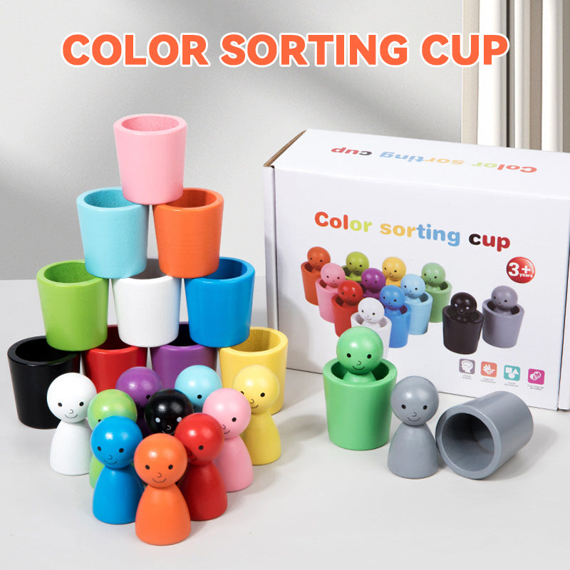 Kinder Farbe Klassifizierung Cup Stacking Intellectual Spielzeug