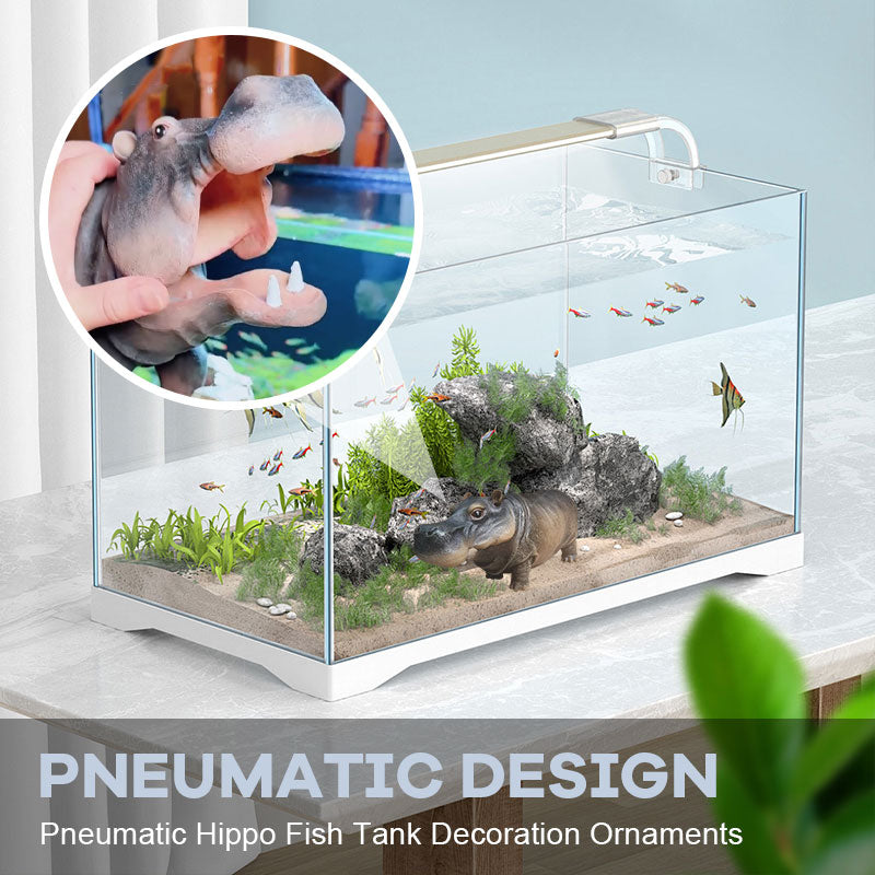 Pneumatische Nilpferd Fisch Tank Dekoration Ornamente