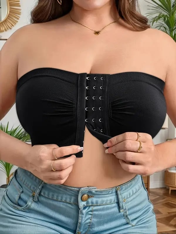 Grote strapless bh met ademende sluiting aan de voorkant