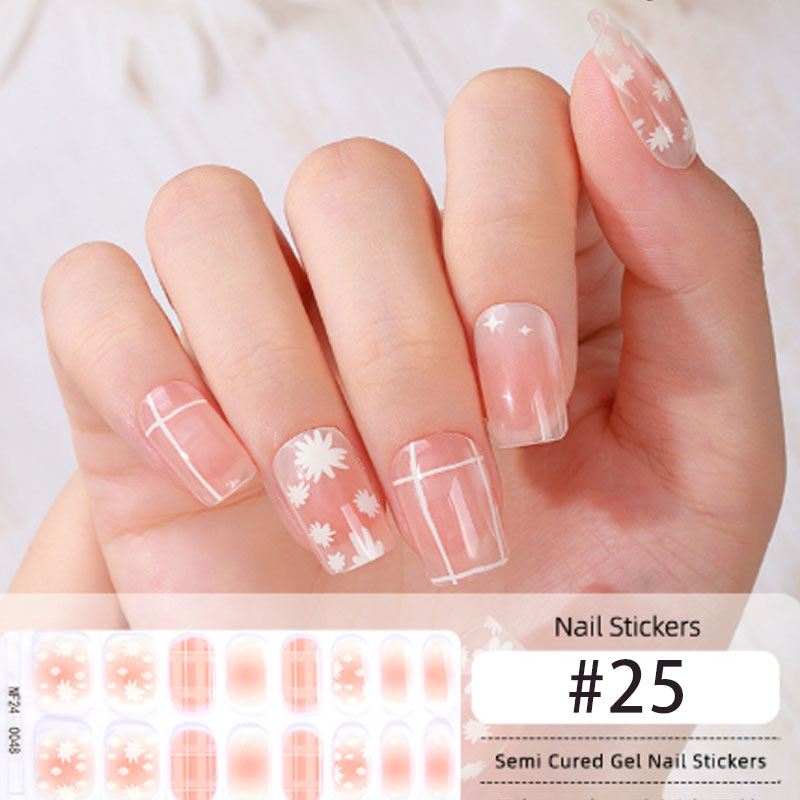 Halbgehärtete Nagelaufkleber
