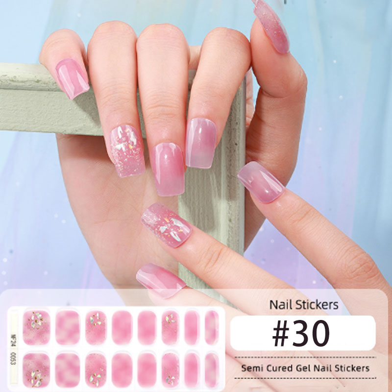 Halbgehärtete Nagelaufkleber