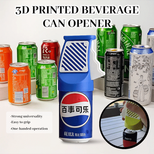 🍹3D tištěný otvírák na plechovky – snadný otvírák na sodu a pivo jednou rukou 🍻