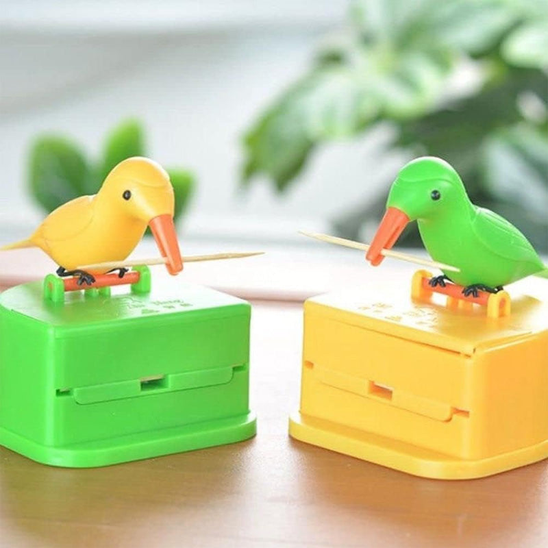 Niedliche Vogel-Zahnstocher-Box