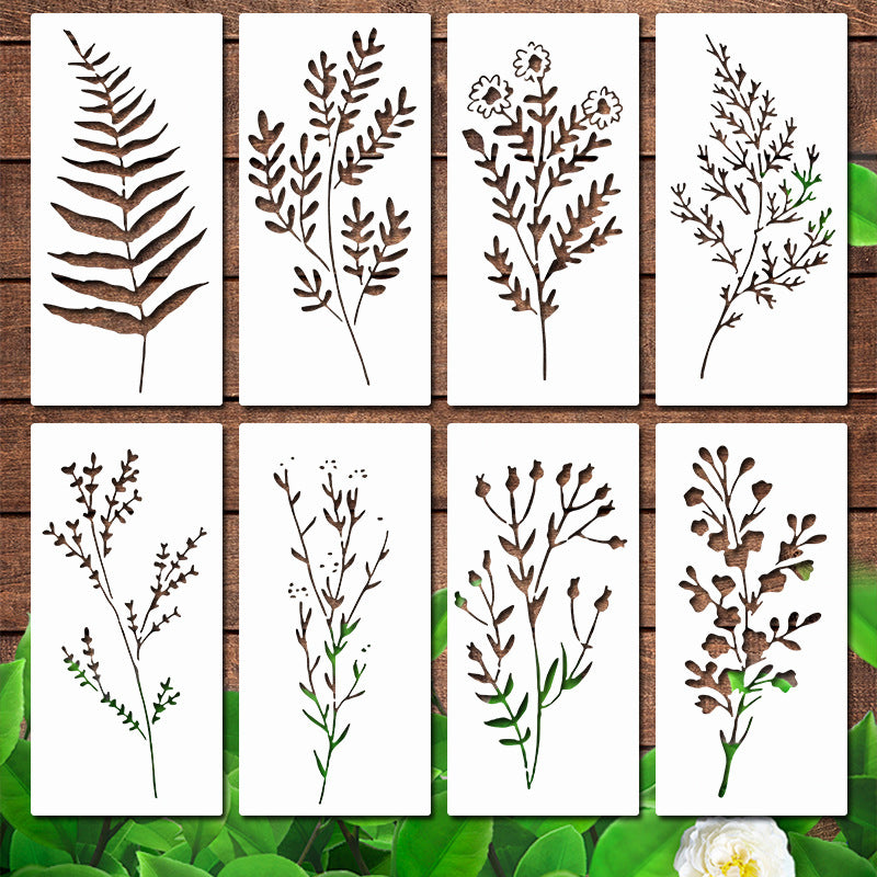 Blühende Blumen Schablonenset🌻DIY Dekoration