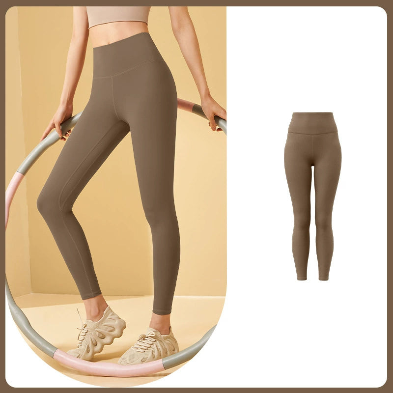 Bauchfreie Workout-Leggings mit hoher Taille