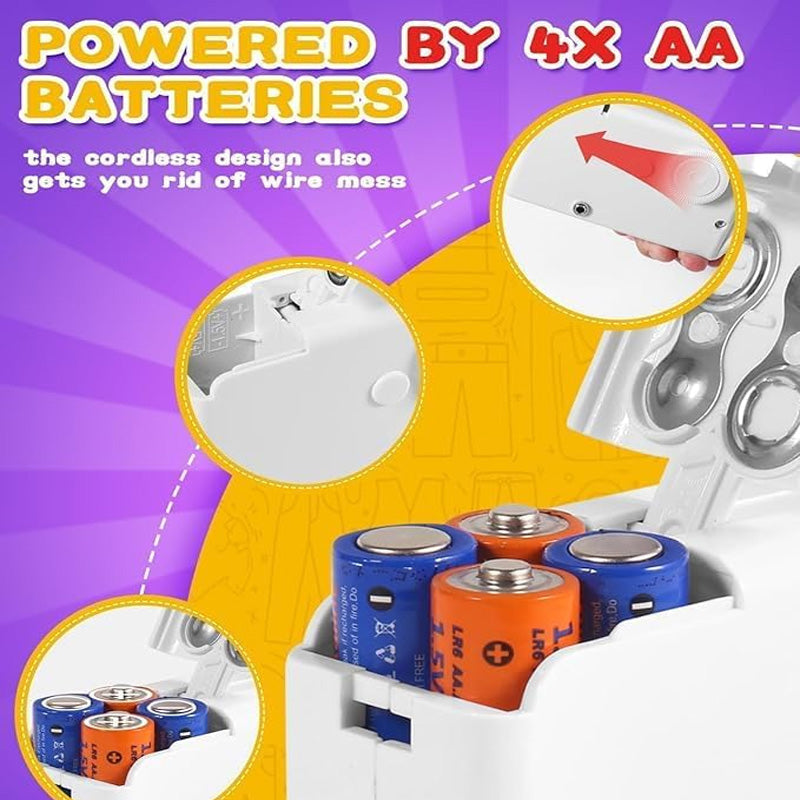 35-teiliges Zubehör, tragbare Handnähmaschine, batteriebetrieben und einfach zu bedienen für Anfänger, automatische elektrische Mini-Nähmaschine, geeignet für DIY, Stoffe, Kleidung, Zuhause, Reisen.