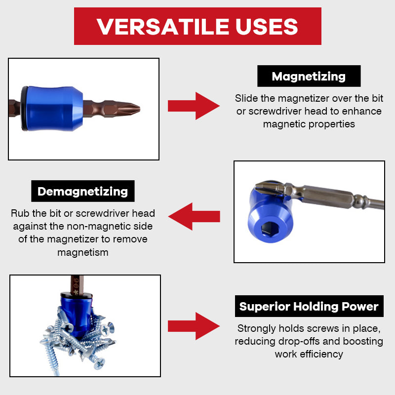 🧲 [Essential Tool] Aluminum Alloy Magnetic Screw Ring🛠️✨