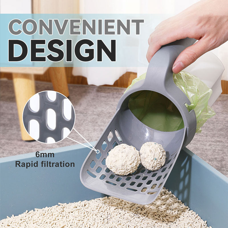 Integrated Cat Litter Shovel