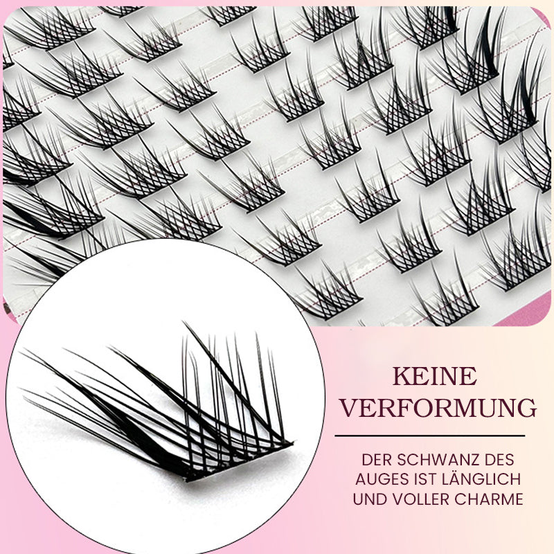 Natürliche Segmentierte Falsche Wimpern Im Fuchs-Stil
