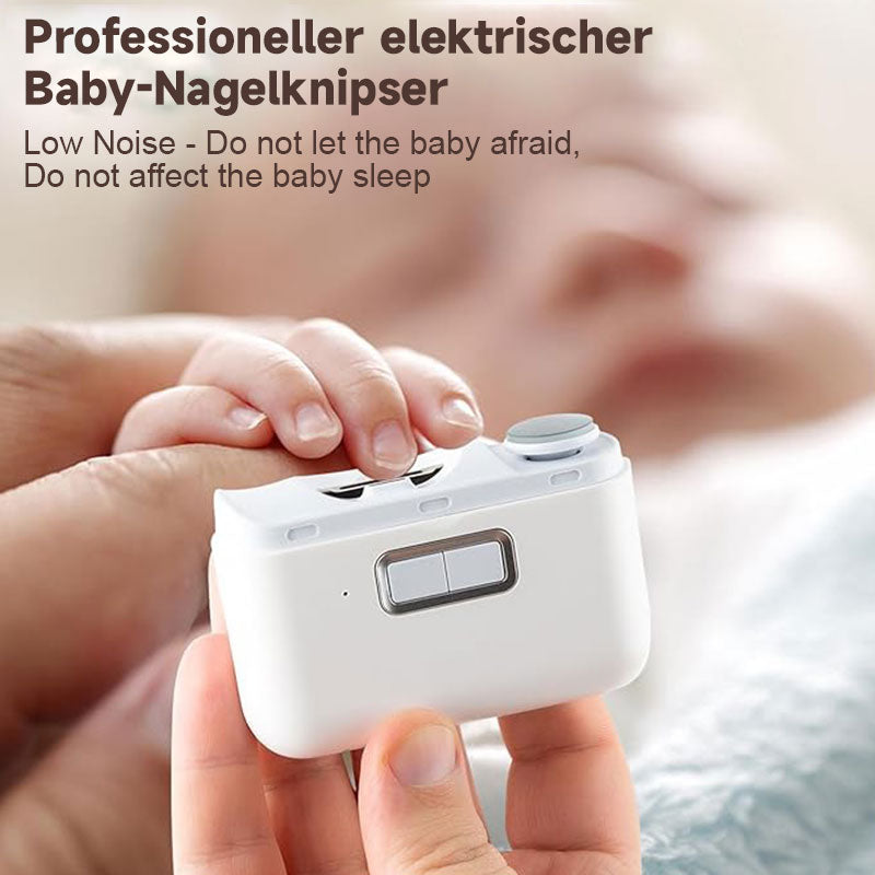 2-in-1 elektrischer Nagelpfleger zum Schneiden und Polieren.