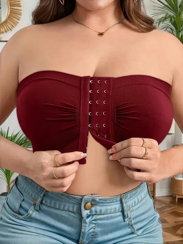 Grote strapless bh met ademende sluiting aan de voorkant