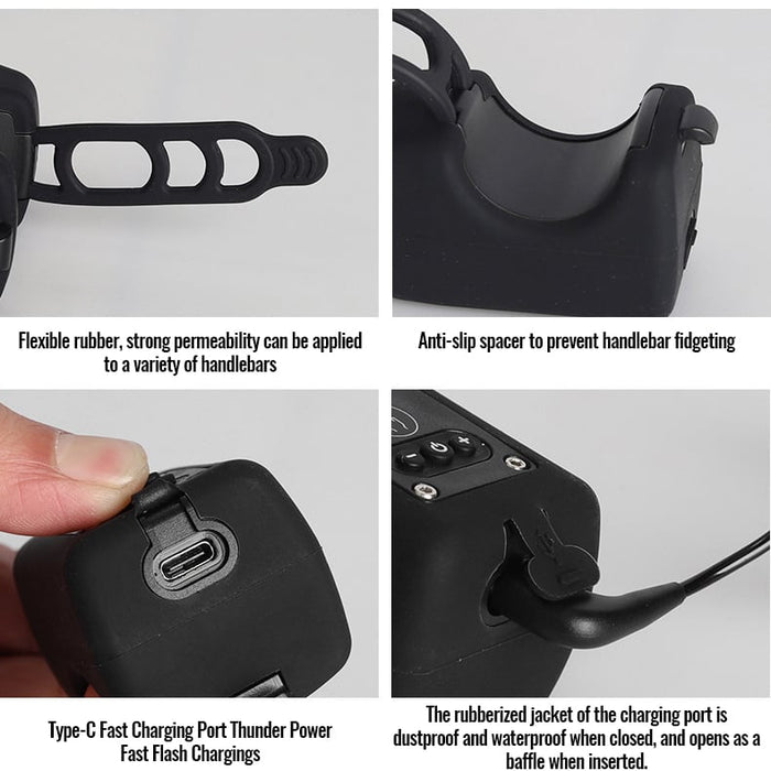 🔥Vánoční výprodej 49 % sleva🎄2 v 1 – světlo a klakson na kolo