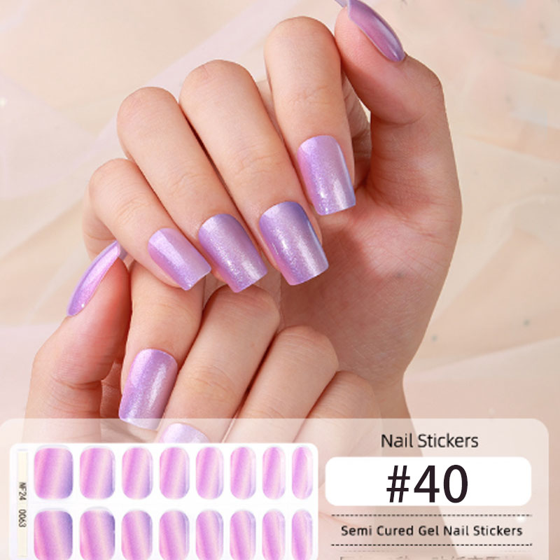 Halbgehärtete Nagelaufkleber