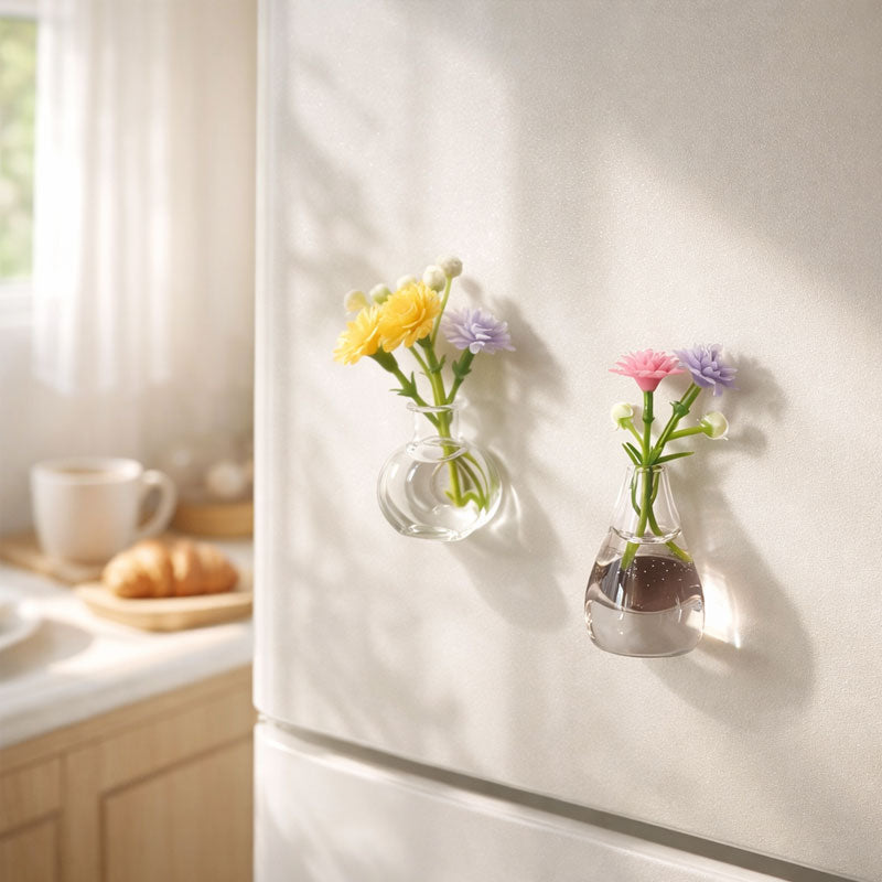🌸 Mini Magnetic Vase Refrigerator Magnet