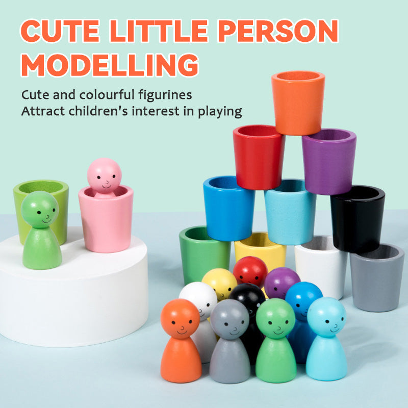 Kinder Farbe Klassifizierung Cup Stacking Intellectual Spielzeug