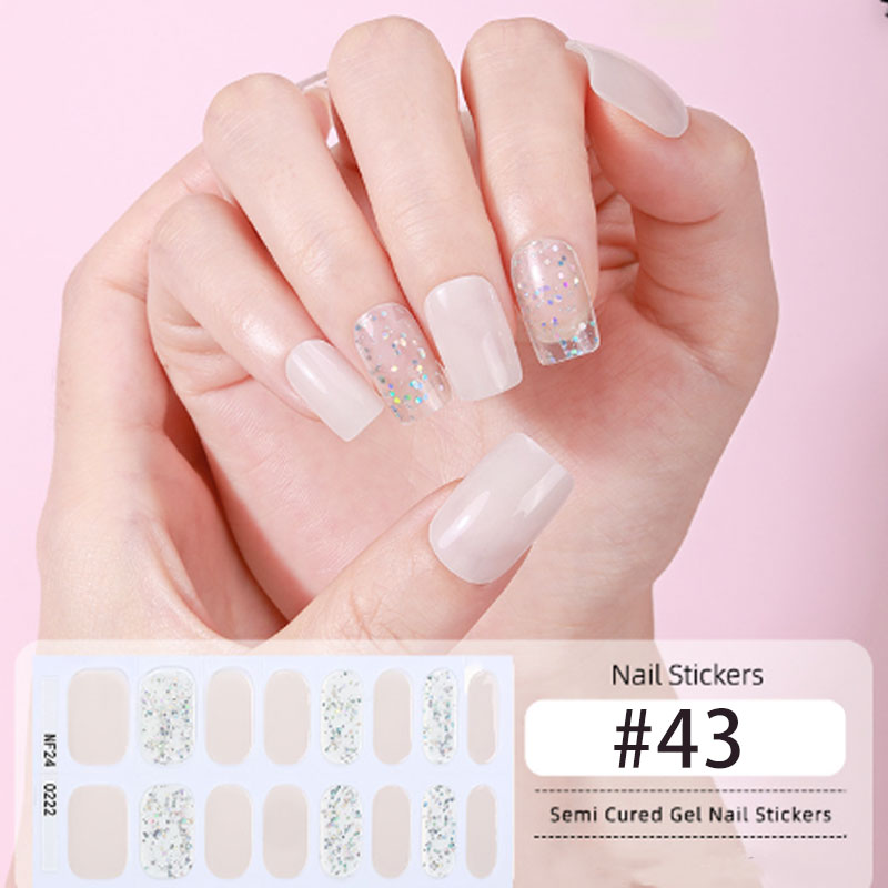 Halbgehärtete Nagelaufkleber