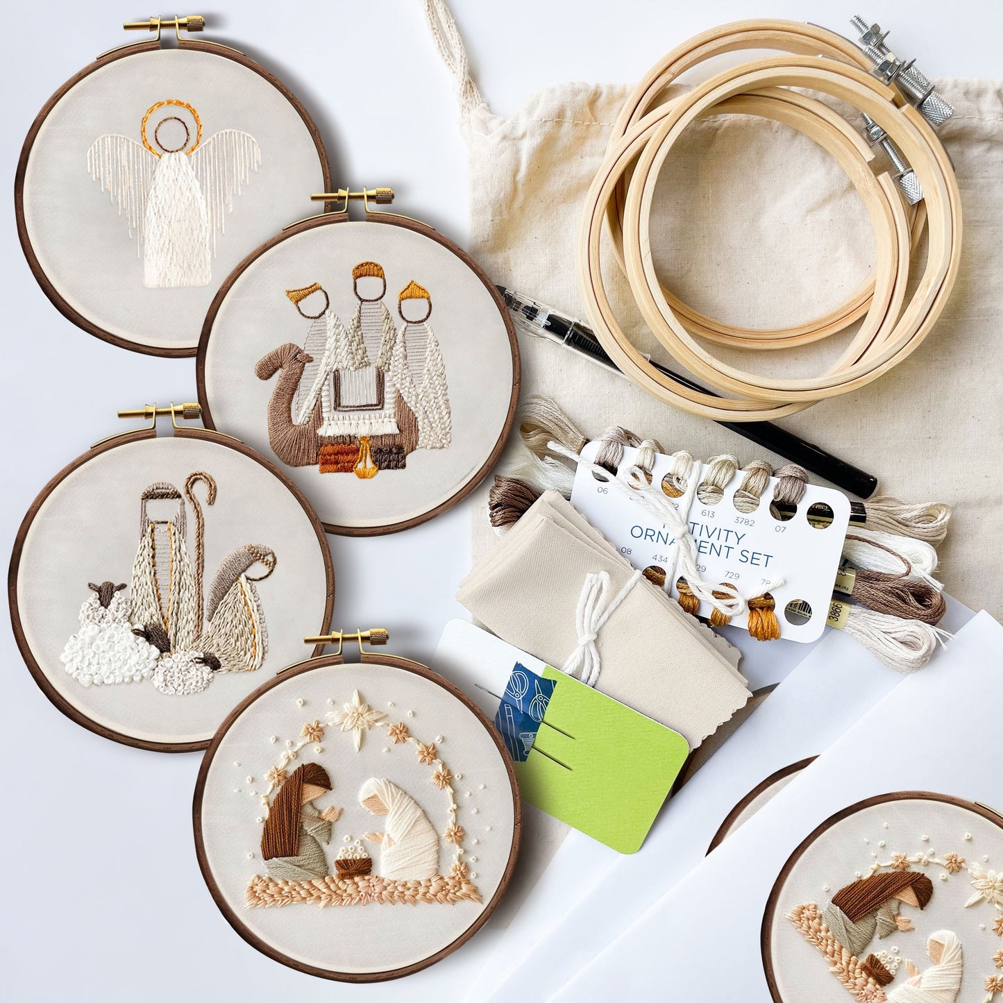 Letzter Tag 49% OFF - Krippen Stickerei Kit