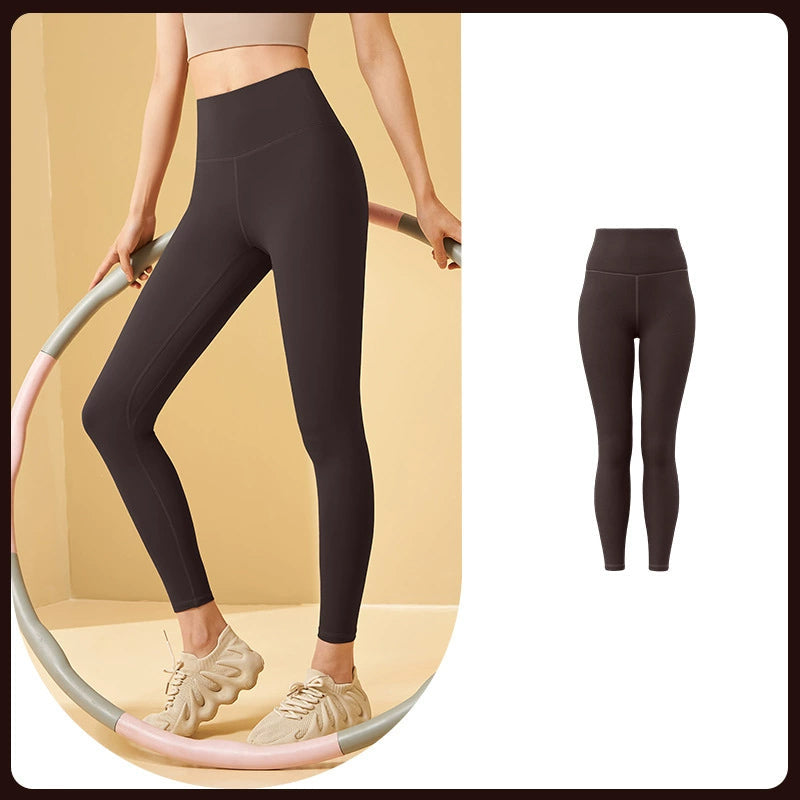 Bauchfreie Workout-Leggings mit hoher Taille