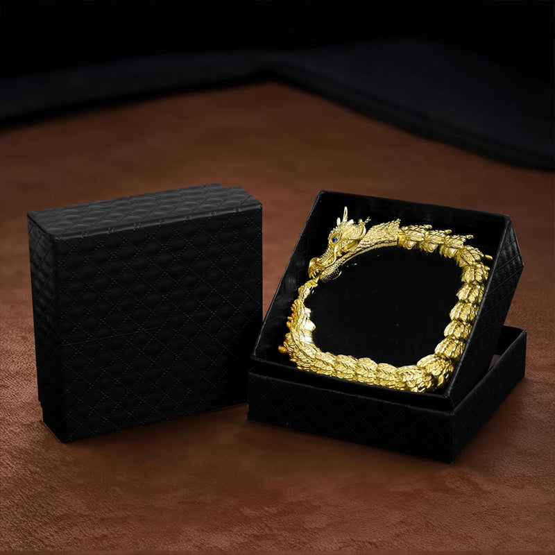 Originales handgefertigtes personalisiertes Retro Drachenkopf Herrschendes Herrenarmband