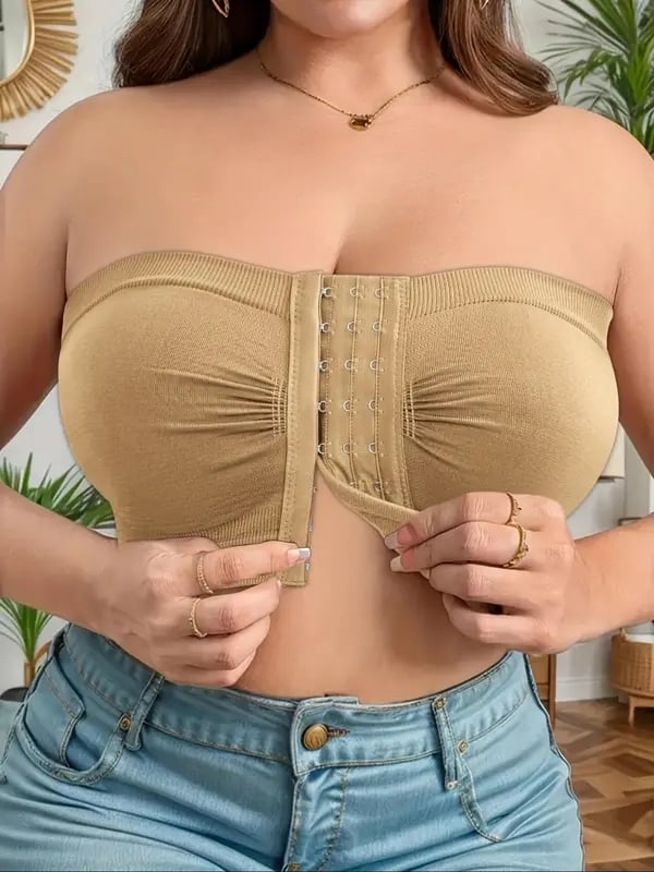 Grote strapless bh met ademende sluiting aan de voorkant